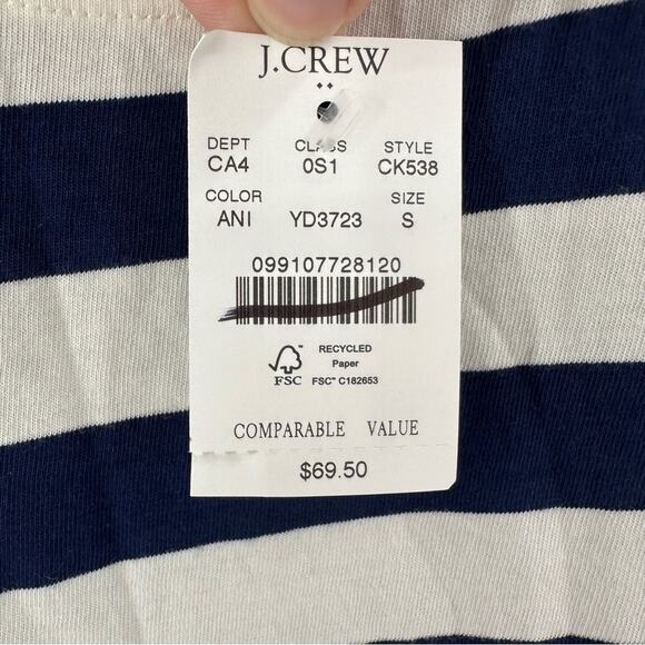 J Crew Striped Knit Midi Dress Size S - Picture 7 of 12